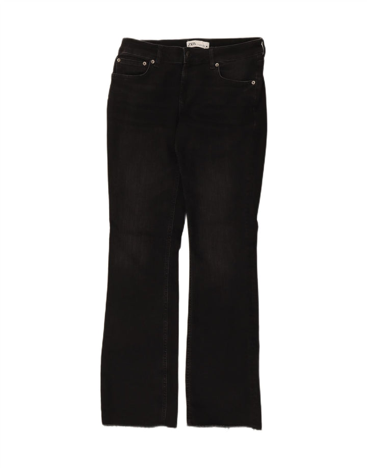 Женские джинсы Bootcut Zara EU 40 Medium W30 L31, черный хлопок