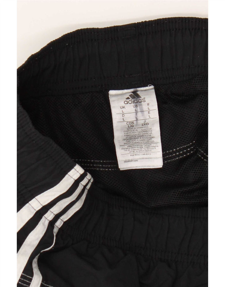 Мужские шорты для плавания Adidas, большие черные из полиамида
