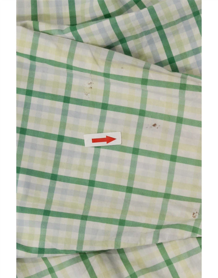 Мужская рубашка Tommy Hilfiger 2XL из хлопка в зеленую клетку