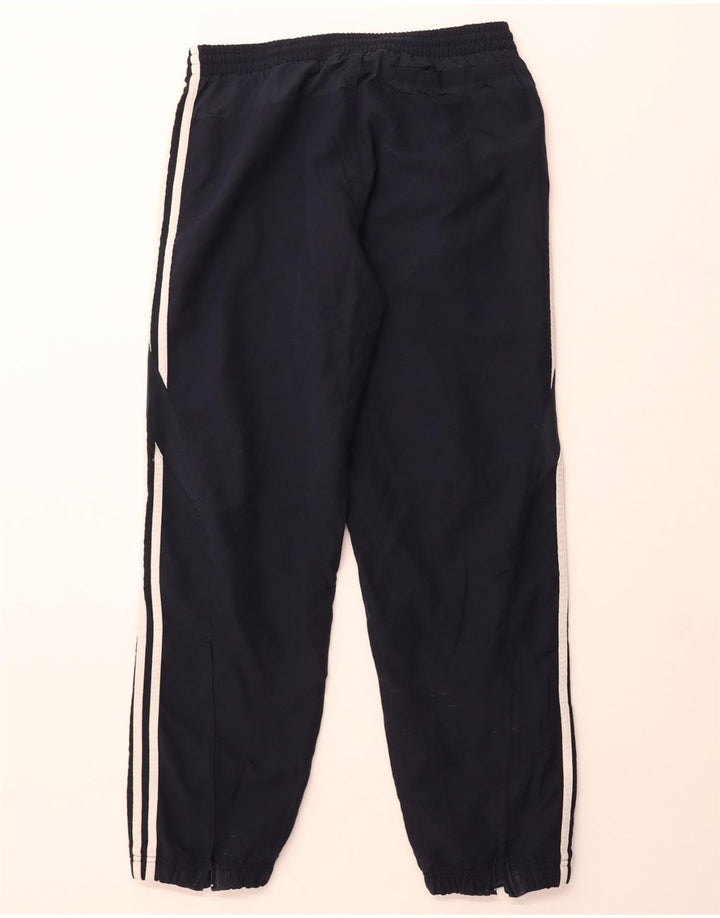 ADIDAS Mens Tracksuit Trousers Joggers Medium Navy Blue Polyester