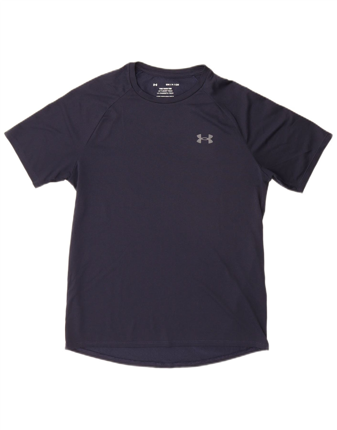 Мужская футболка Under Armour, верх, маленький темно-синий, полиэстер