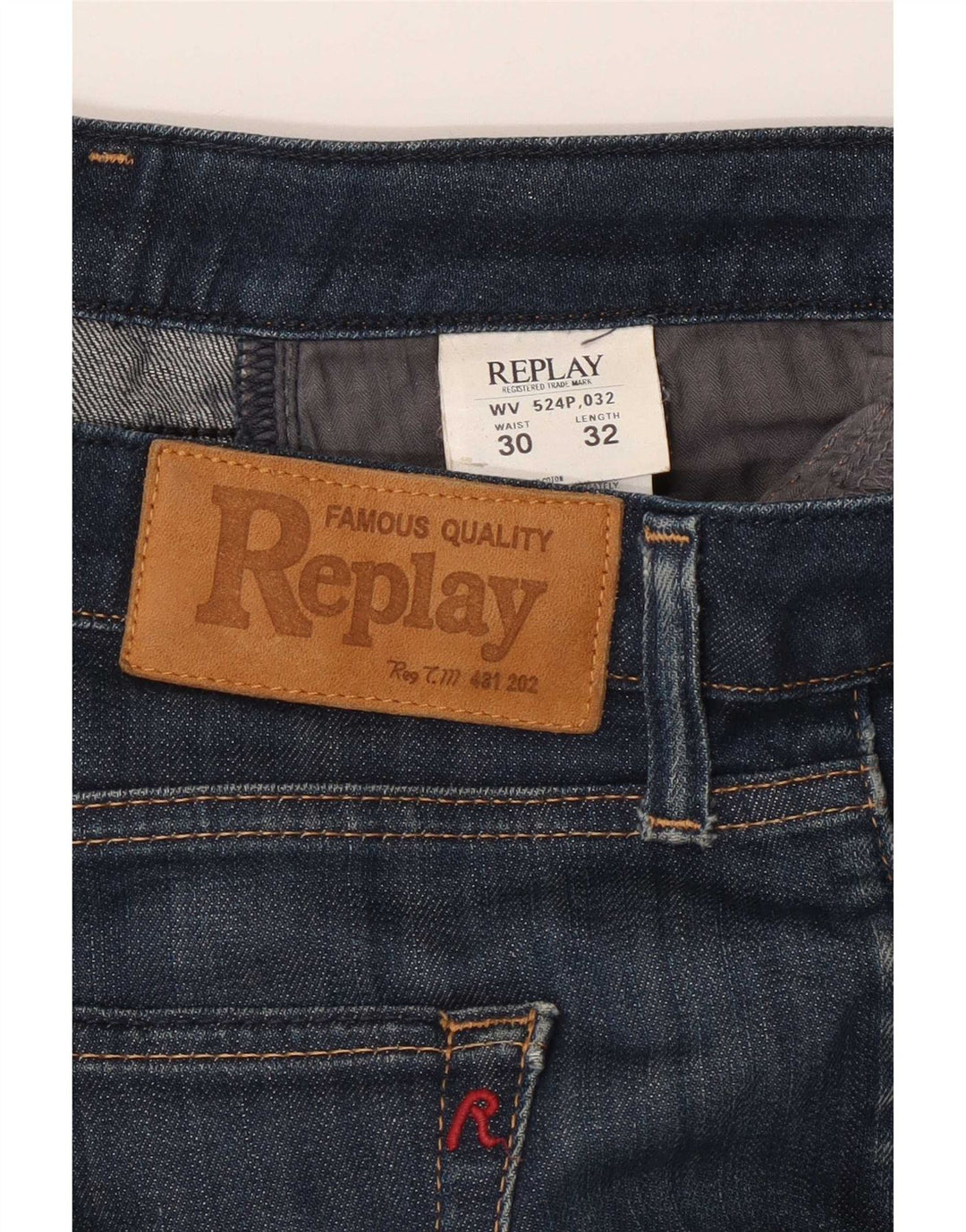 Женские джинсы Bootcut Replay W30 L32 Темно-синие, хлопок