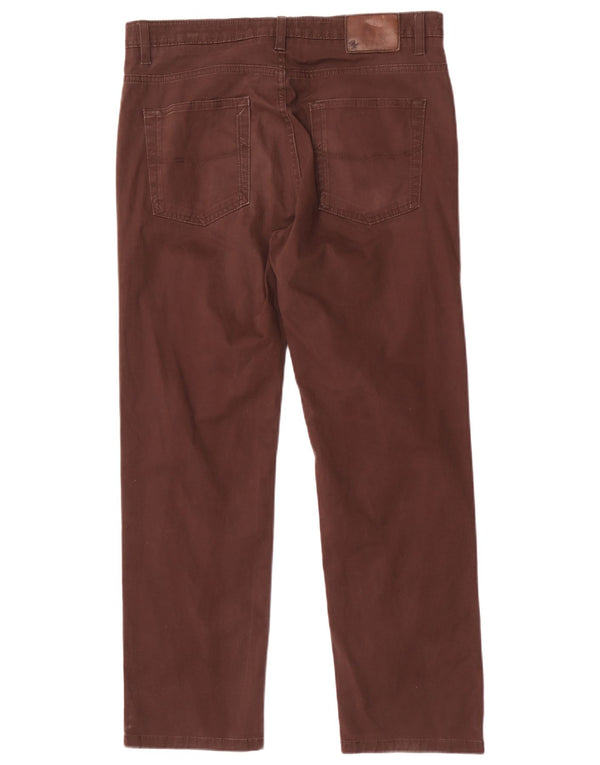 Мужские повседневные конические брюки Marks & Spencer Blue Harbour W34 L29 коричневые