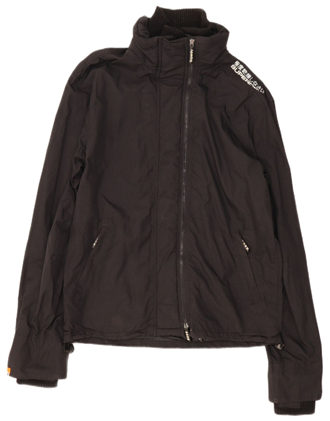 Мужская дождевик с рисунком Superdry UK 44 2XL, черный полиэстер