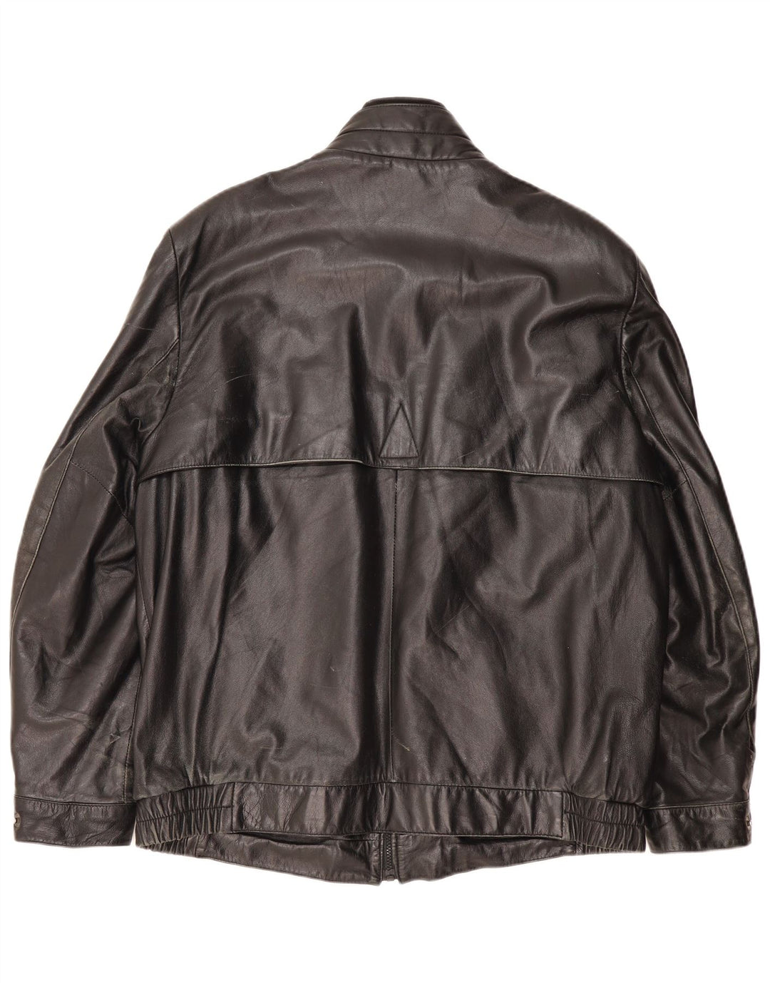 SCHILD Мужская кожаная куртка в стиле милитари UK 40, большая черная кожаная