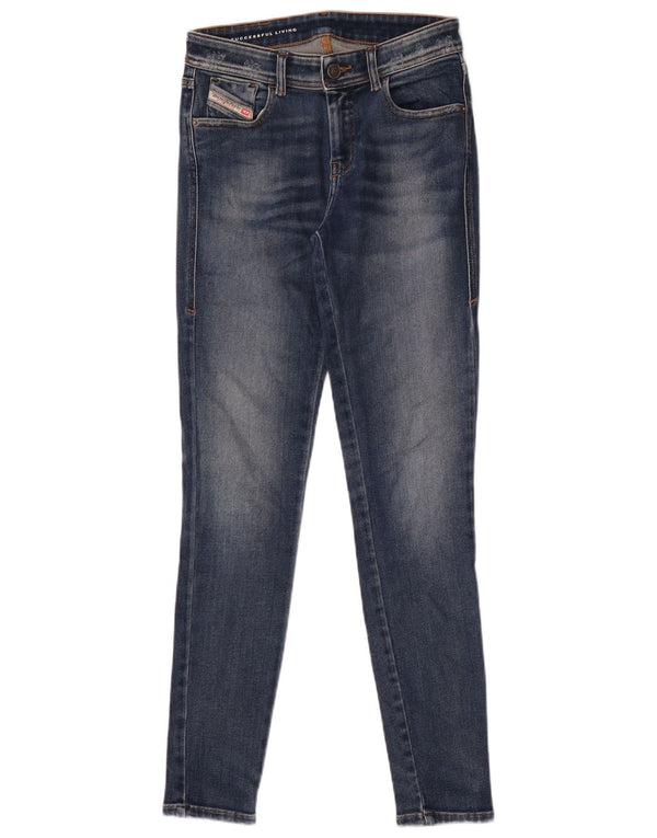 Женские джинсы скинни Diesel W26 L30, синий хлопок