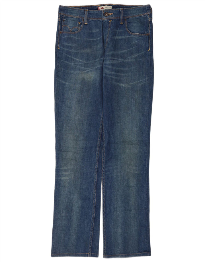 Женские прямые джинсы Levi's 627 W31 L34 синие, хлопок