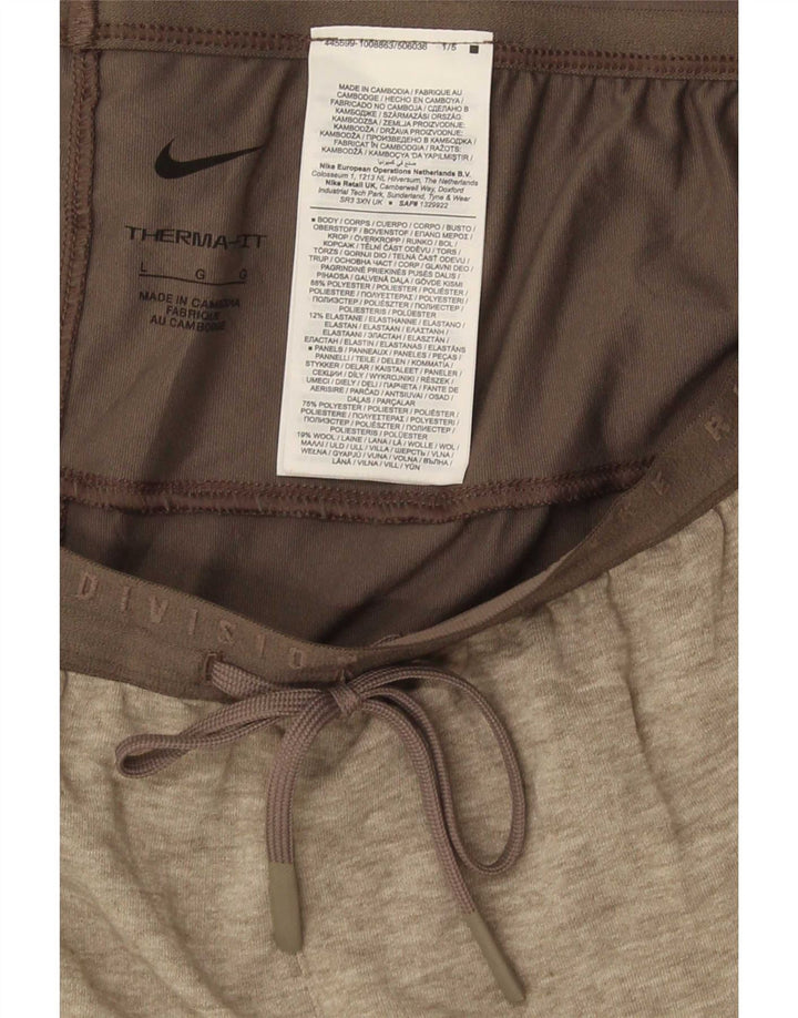 Мужские спортивные брюки Nike Therma-Fit, большие серые крапинки из полиэстера