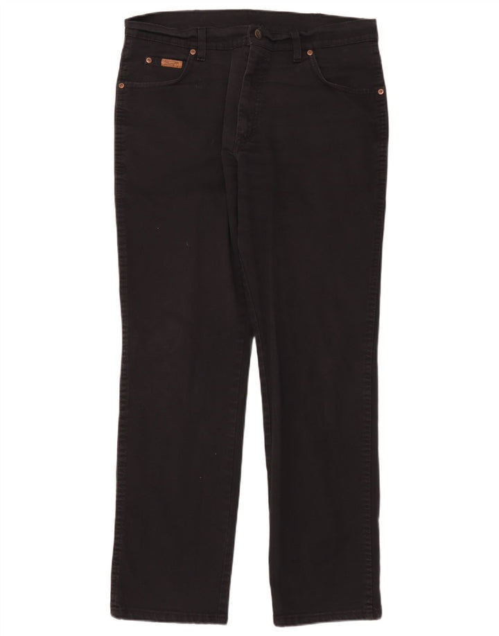 Мужские прямые джинсы Wrangler Texas W36 L32, черный хлопок