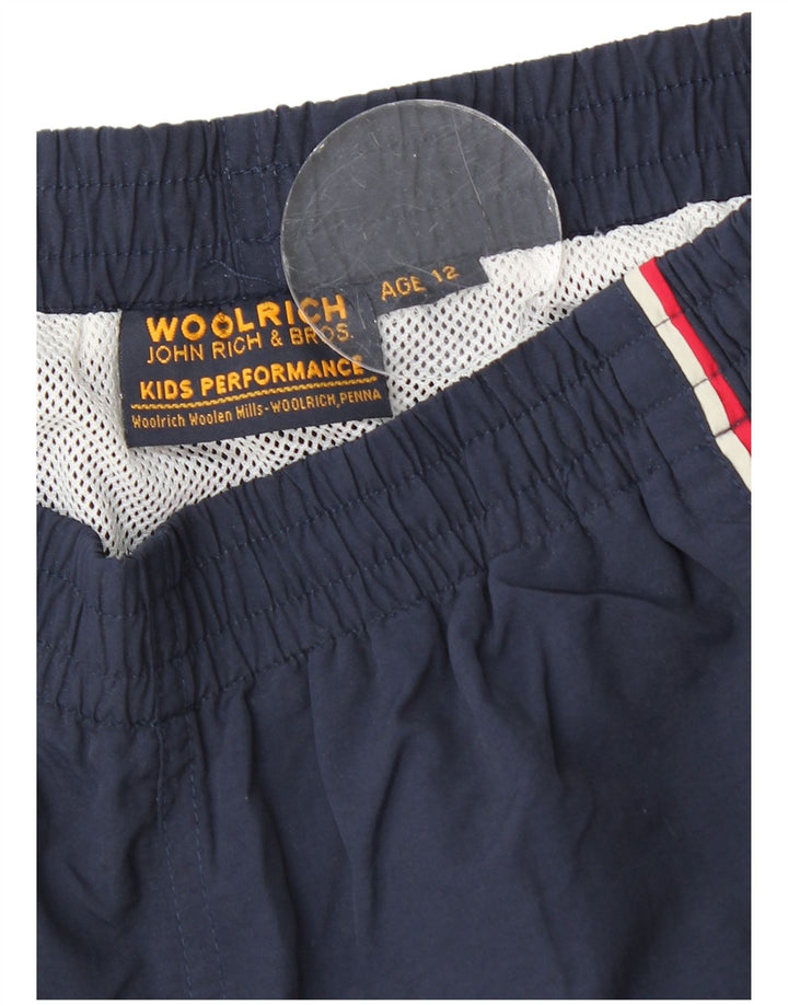 Шорты для плавания Woolrich для мальчиков 11–12 лет, темно-синие, нейлоновые