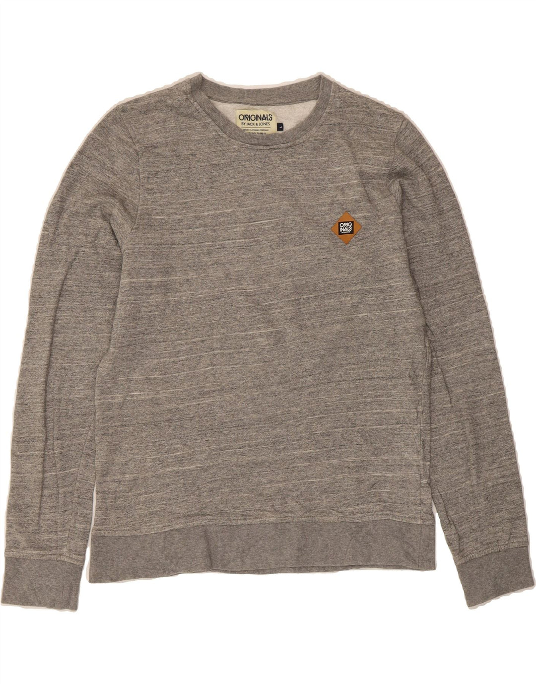 JACK & JONES Mens Sweatshirt Jumper Large Grey Cotton Vintage Jack & Jones and Second-Hand Jack & Jones from Messina Hembry 