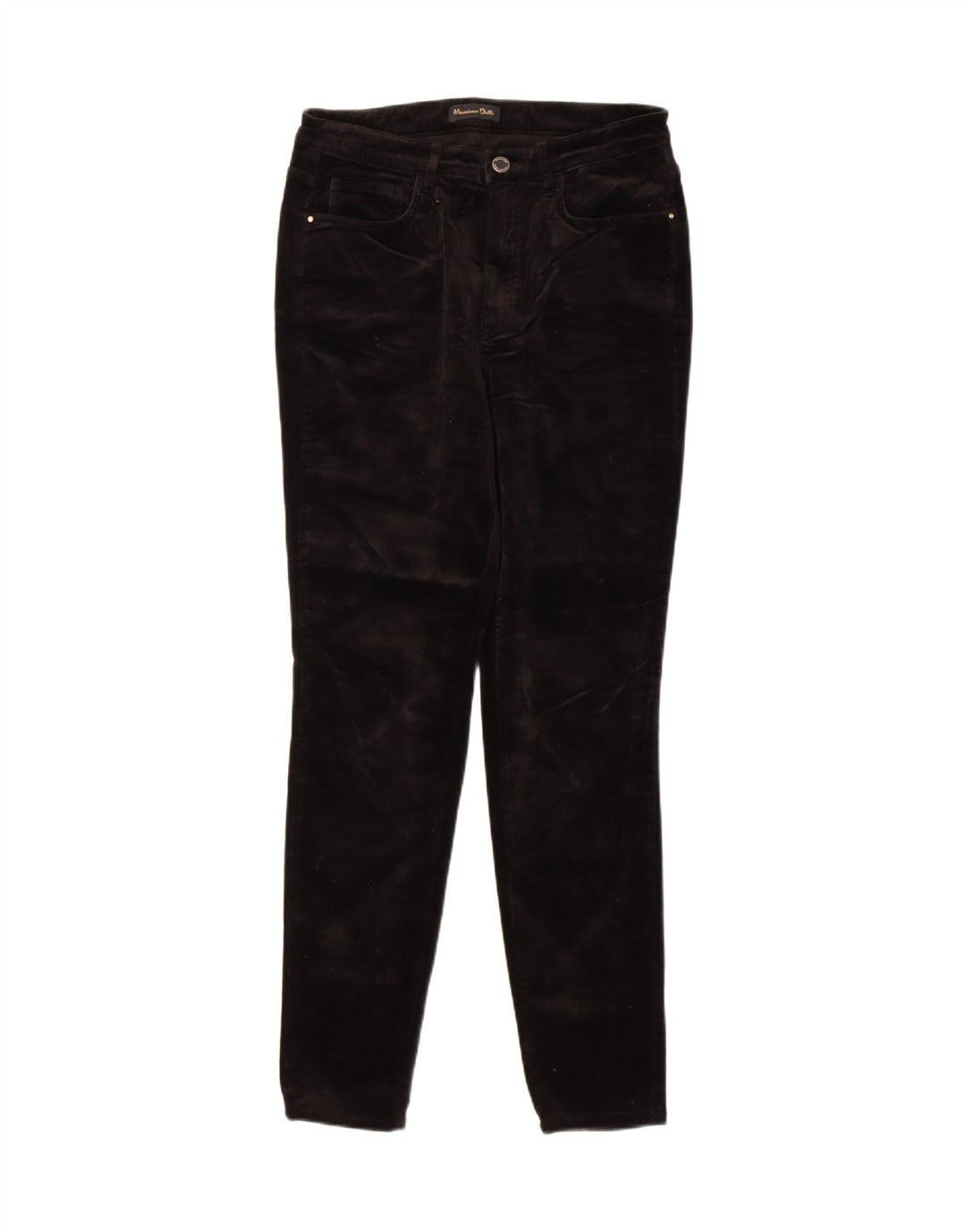 MASSIMO DUTTI Womens Slim Casual Trousers EU 40 Medium W30 L29 Black
