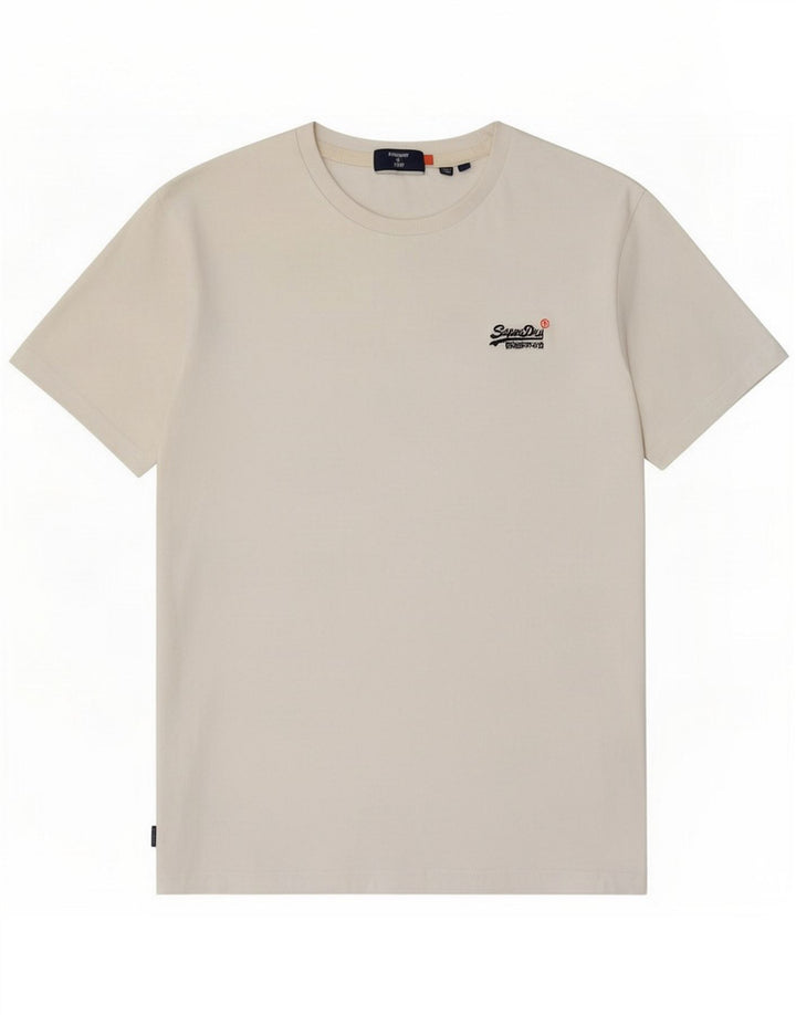 Мужская футболка Superdry Top из белого хлопка среднего размера