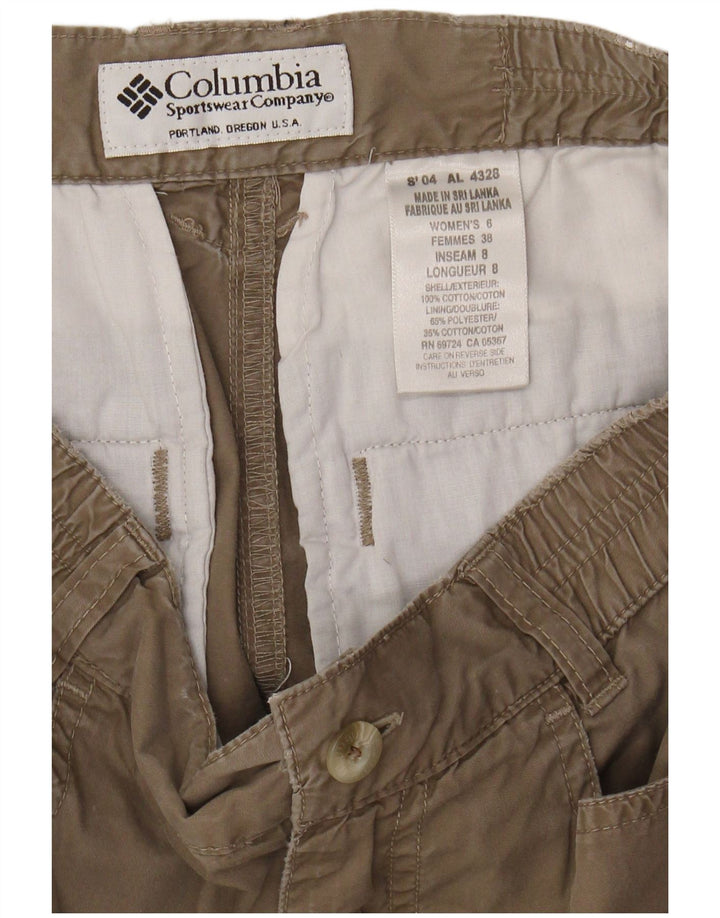 Женские шорты карго COLUMBIA US 9 Medium W28 Коричневые хлопковые