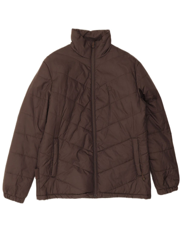 Женская стеганая куртка оверсайз Mountain Essentials UK 10, маленькая коричневая