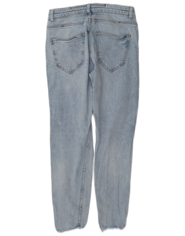 Мужские потертые узкие джинсы Zara EU 38, маленькие W30 L27, синие