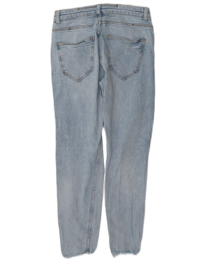 Мужские потертые узкие джинсы Zara EU 38, маленькие W30 L27, синие