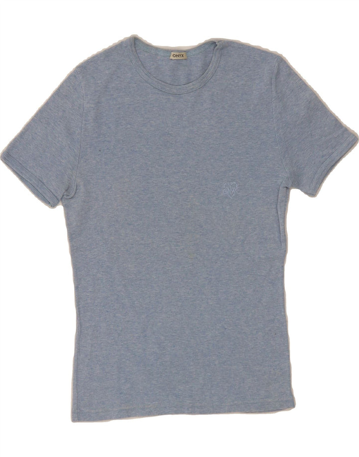 ONYX Womens T-Shirt Top UK 12 Medium Blue Vintage Onyx and Second-Hand Onyx from Messina Hembry 