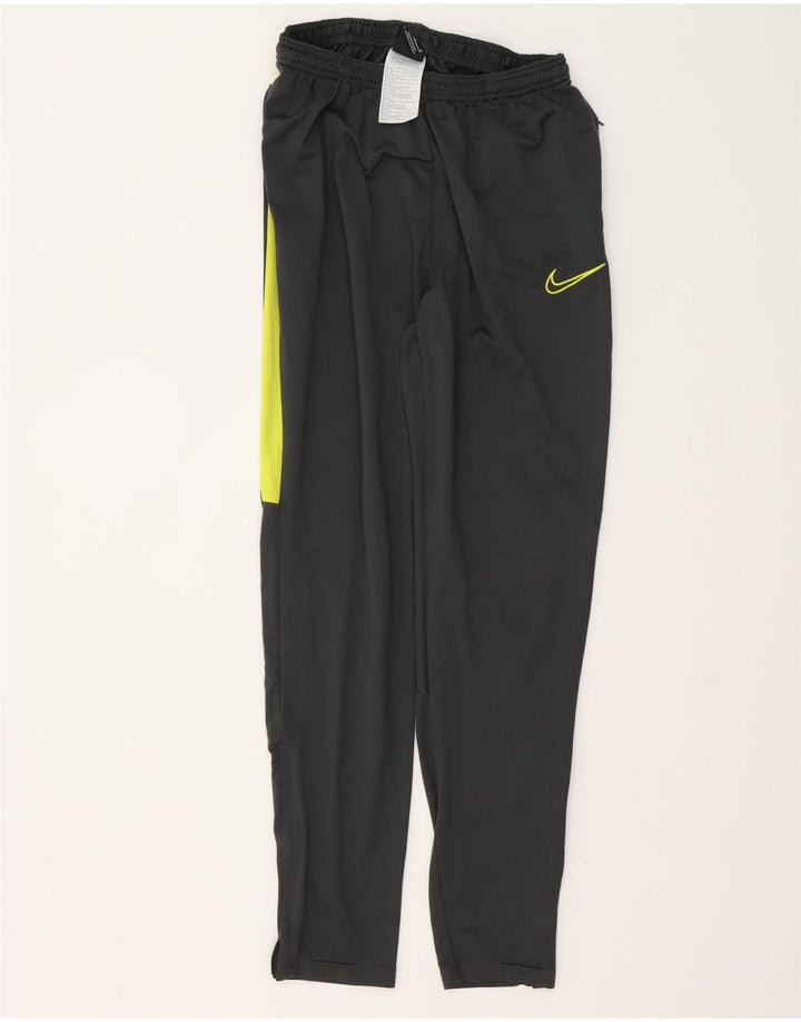 Мужские спортивные брюки Nike Dri Fit джоггеры среднего серого цвета с цветными блоками