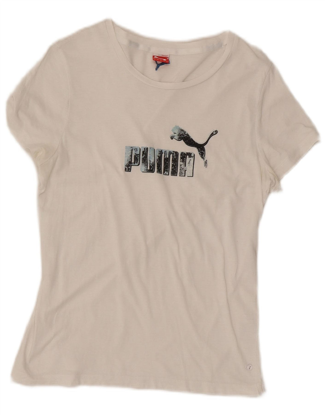 Женская футболка с рисунком Puma Top UK 14, большая белая