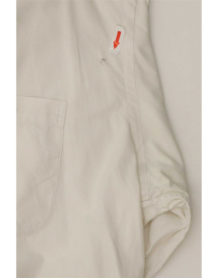 Мужская рубашка Lacoste, размер 42, большая белая хлопковая ткань