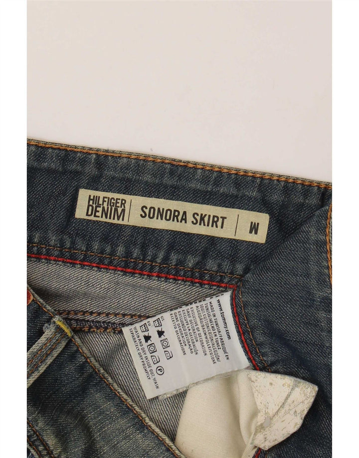 Tommy Hilfiger Женская джинсовая юбка Sonora Medium W34 Синяя хлопковая