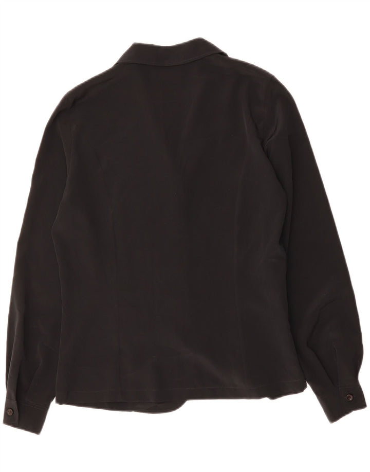 RENATO BALESTRA Женская Блузка-Рубашка IT 44 Средний Черный Полиэстер