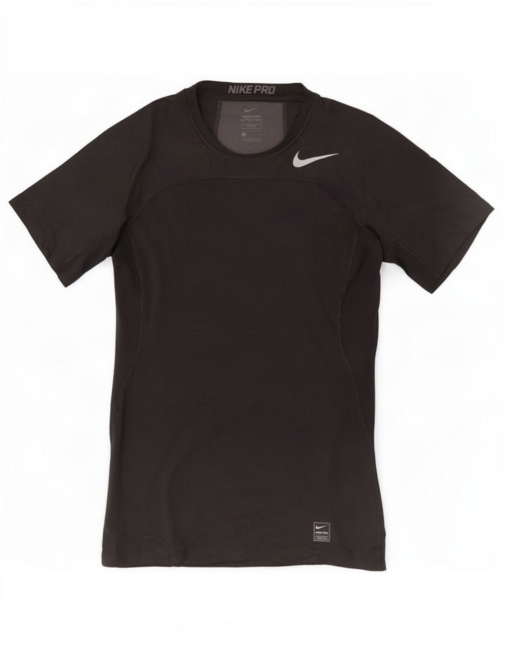 Мужской жилет с графическим принтом Nike Dri Fit, маленький черный полиэстер с геометрическим рисунком