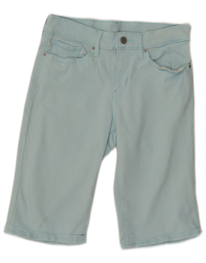 Женские джинсовые шорты LEVI'S W27, маленькие, бирюзовые, хлопок