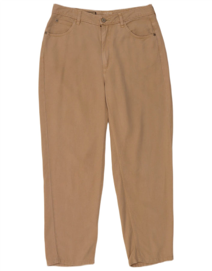 Женские зауженные джинсы с высокой талией GUESS Mom Jean W29 L27, бежевые