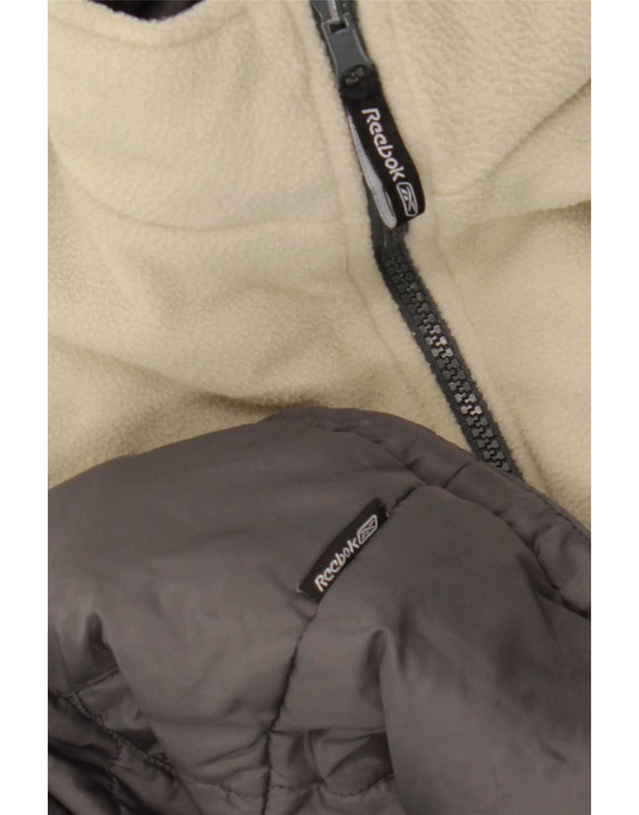 Женские двусторонние мягкие жилеты Reebok UK 14, большие, серые