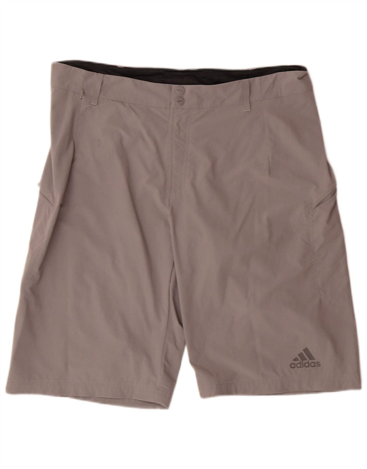 Мужские повседневные шорты ADIDAS W38 XL, серый нейлон