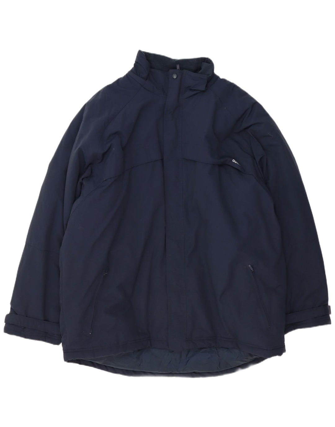 Мужская утепленная куртка Adidas UK 42 XL темно-синяя из полиэстера