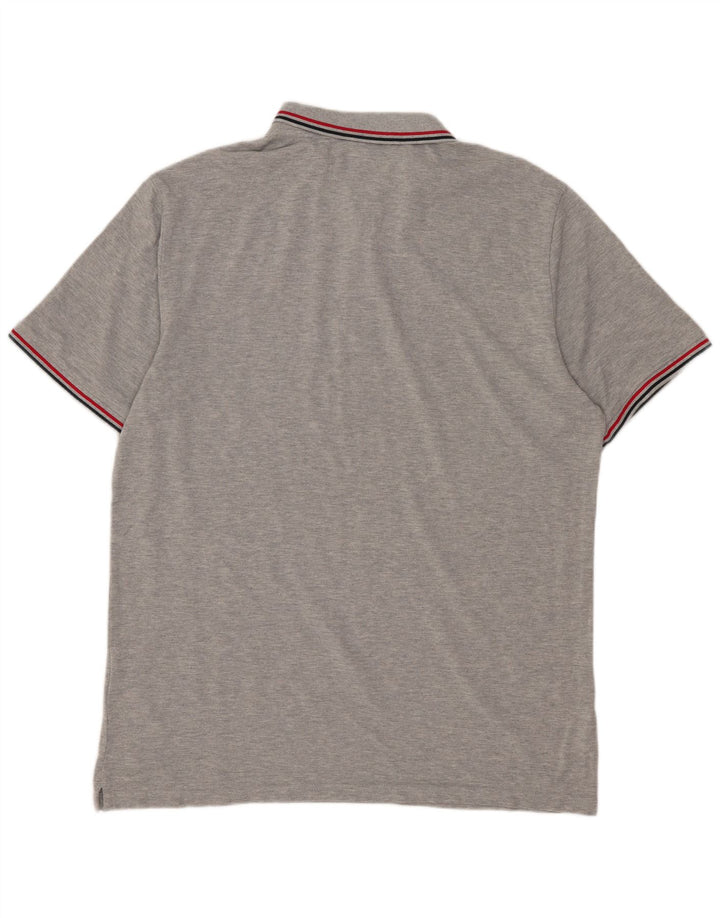 SUPERDRY Мужская рубашка-поло 2XL Серый хлопок