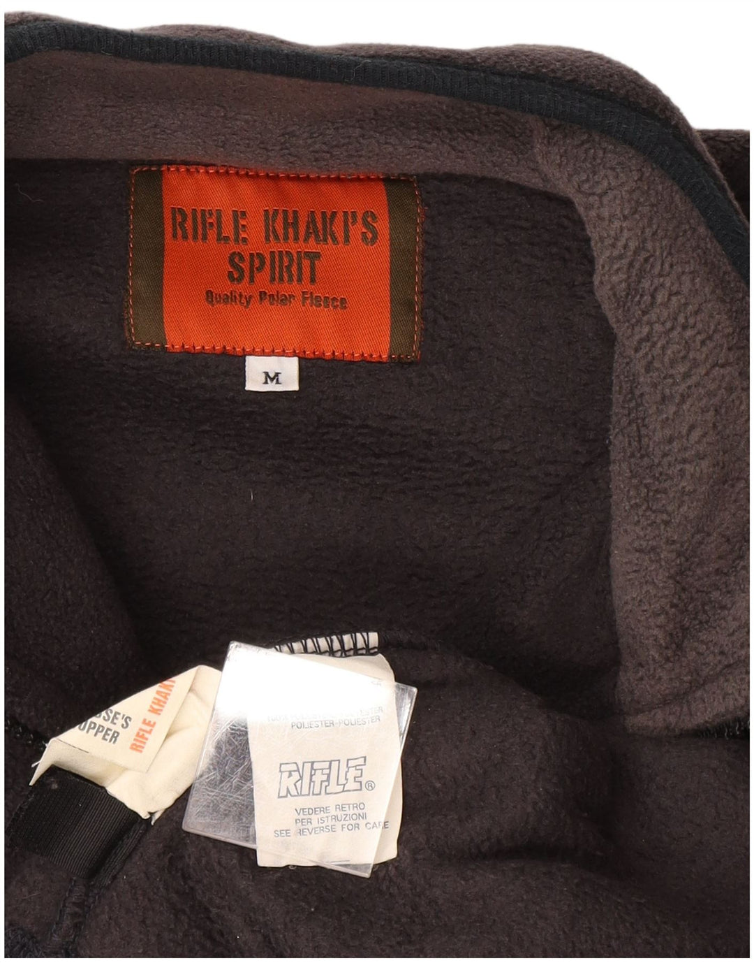 Мужской флисовый джемпер с воротником на молнии с винтовкой, средний серый полиэстер