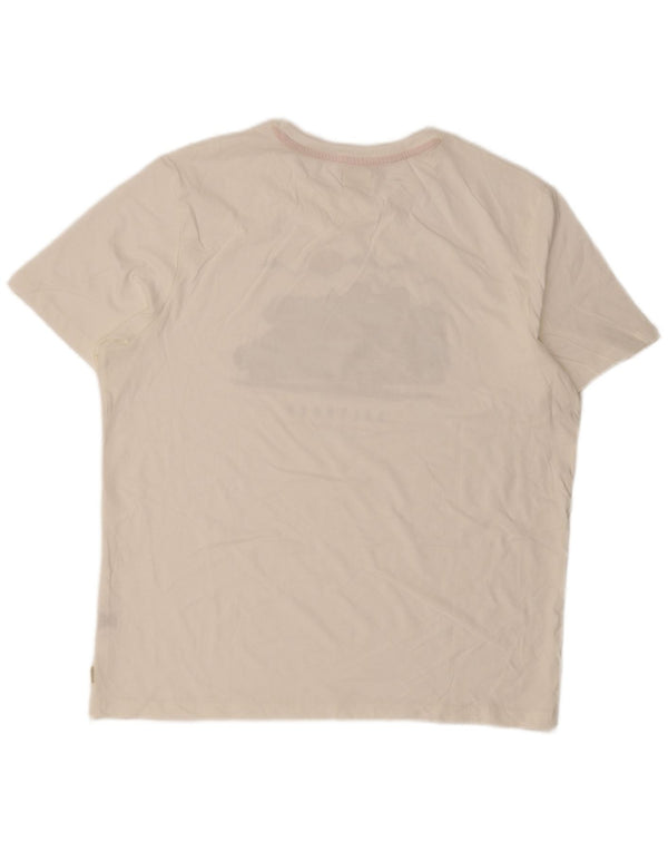 Мужская футболка с рисунком Saltrock Top XL, белый хлопок