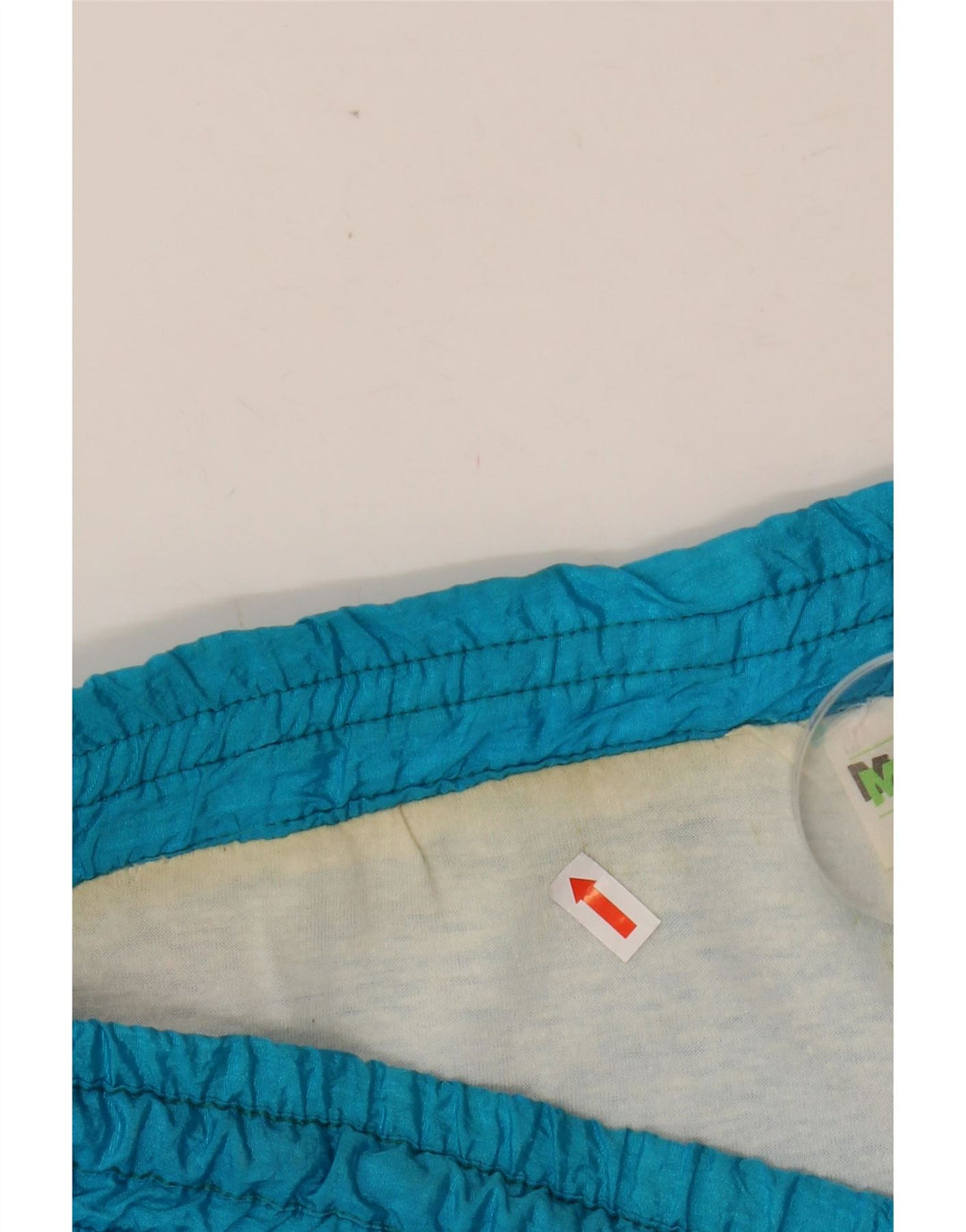 VINTAGE Mens Tracksuit Trousers Joggers Large Blue Nylon