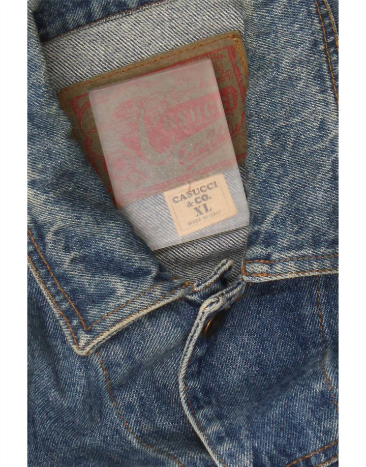 Мужская джинсовая куртка Cassuci UK 42 XL, синяя, хлопок