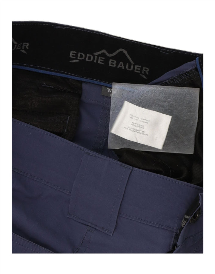 EDDIE BAUER Mens Cargo Shorts W32 Medium Navy Blue Nylon Vintage Eddie Bauer and Second-Hand Eddie Bauer from Messina Hembry 
