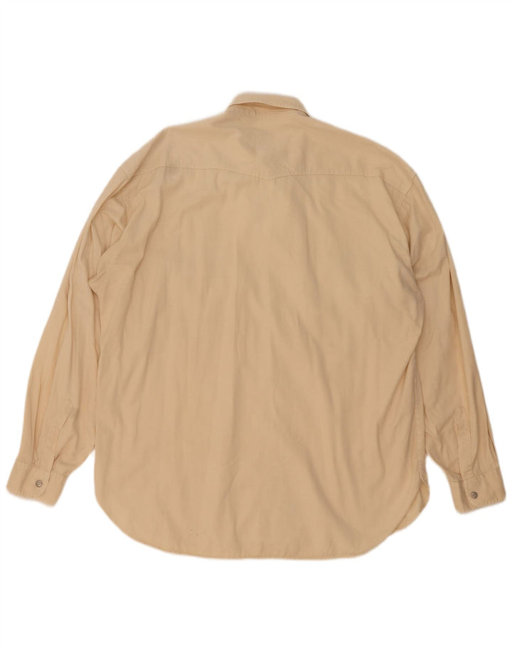 Рубашка мужская CASSUCI 2XL бежевая, хлопок