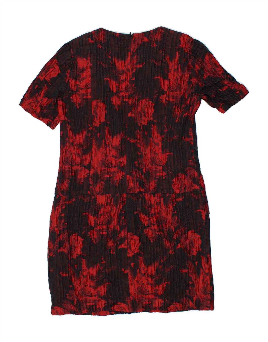 MARLY'S Womens Sheath Dress UK 12 Medium Red Floral Vintage Marly's and Second-Hand Marly's from Messina Hembry 