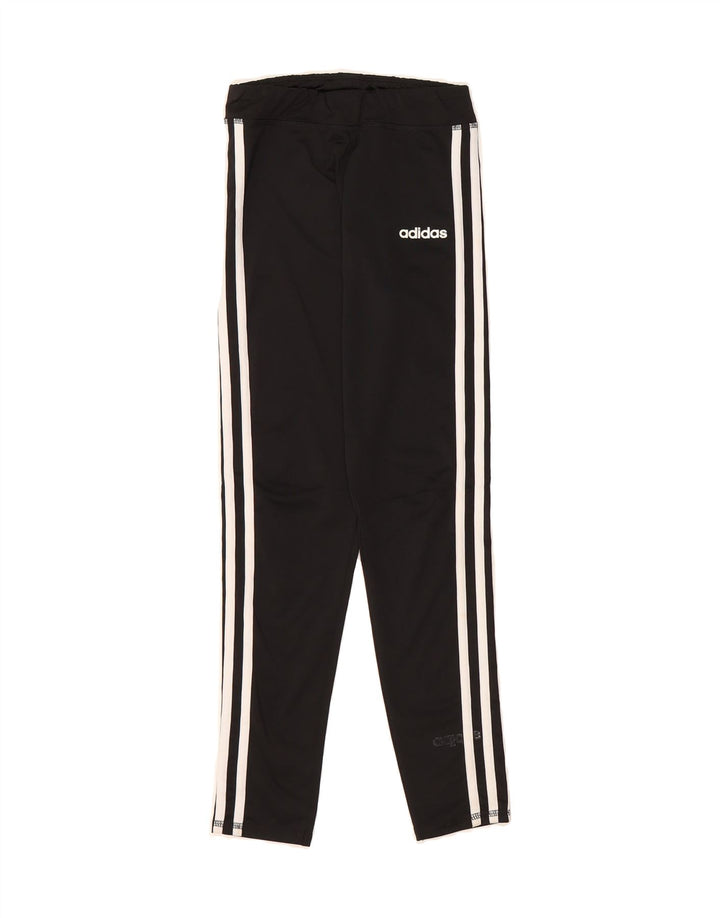ADIDAS Girls Leggings 10-11 Years Medium Black Polyester Vintage Adidas and Second-Hand Adidas from Messina Hembry 