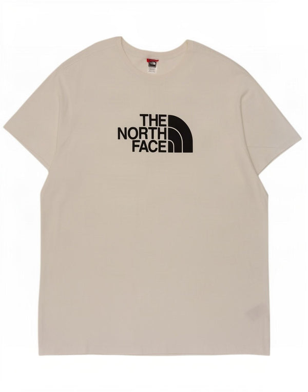 Мужская футболка с рисунком The North Face, 2XL, белый хлопок