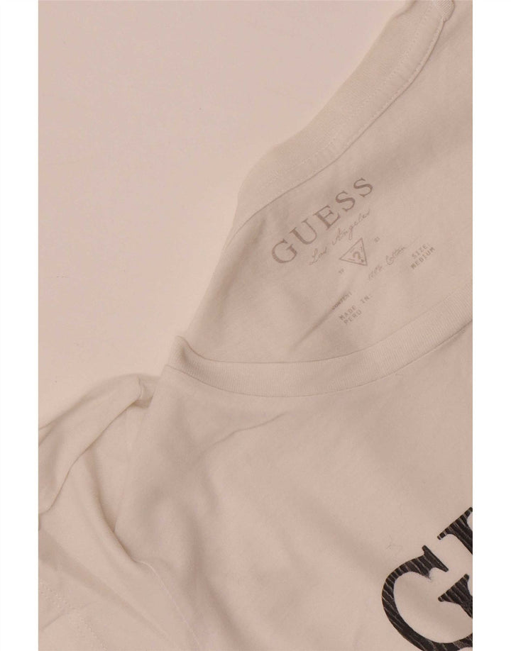Женская футболка с рисунком Guess Top UK 12, средний белый