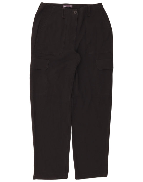 Женские прямые брюки карго Marks & Spencer UK 14, большие W34 L32, черные