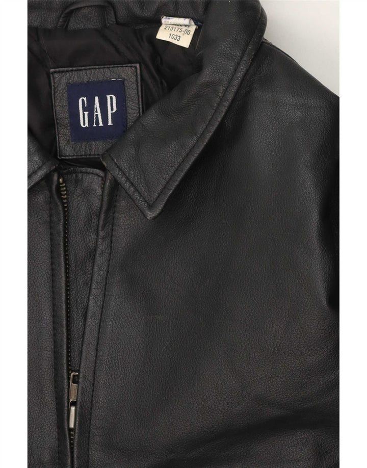 Кожаная куртка Gap Boys 13-14 лет, черная