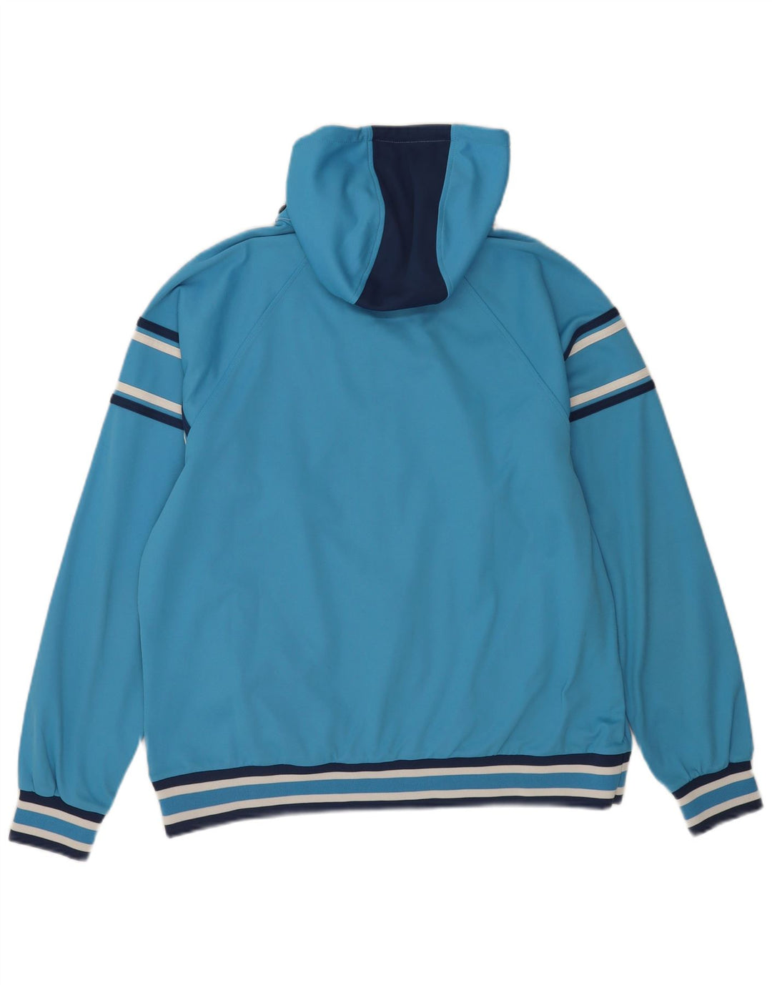 Мужской спортивный костюм Asics с капюшоном, верхняя куртка из полиэстера с большой синей полоской