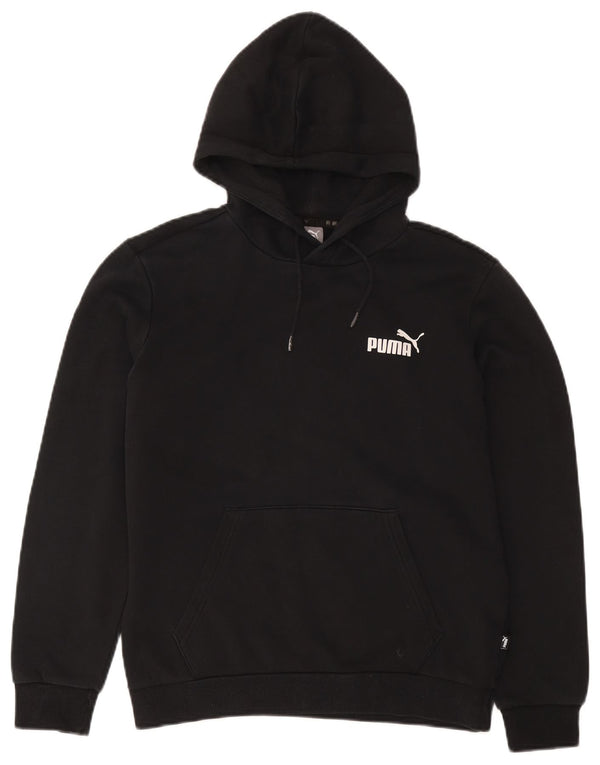 Мужской джемпер с капюшоном Puma, маленький черный, хлопок