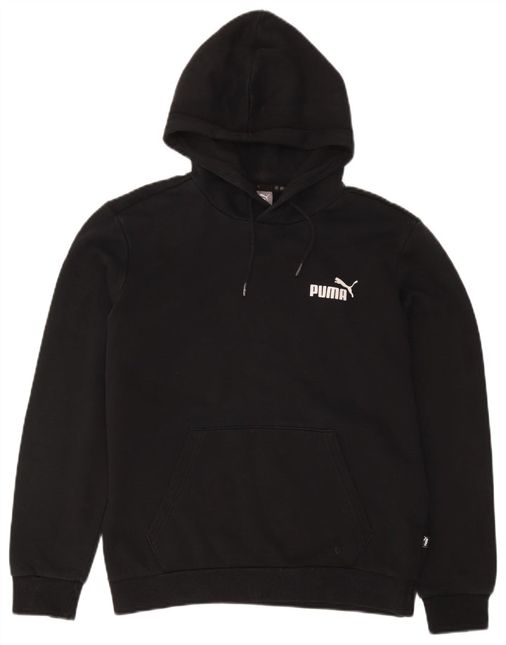 Мужской джемпер с капюшоном Puma, маленький черный, хлопок
