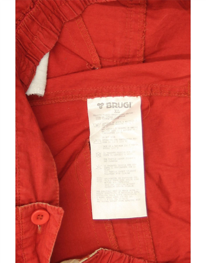 Мужские шорты карго Brugi XL W38 красные, хлопок